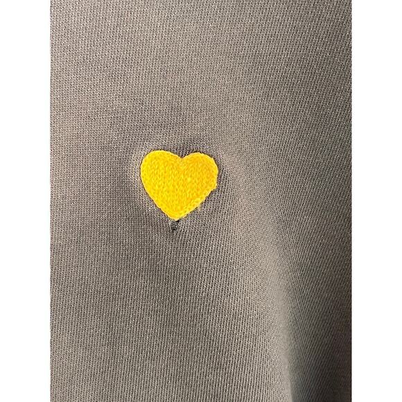 Wrangler x Fred Segal Love Dreams Good Jeans Crop Sweatshirt Olive Brown Women L - Picture 4 of 9